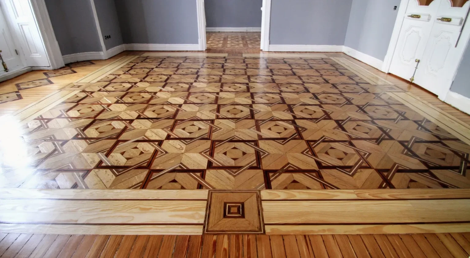 Restauración de baldosa italiana de parquet en Barrio de Almagro