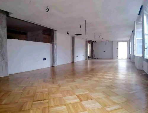 Restauración e instalación de parquet hidráulico de castaño – Boix y Morer
