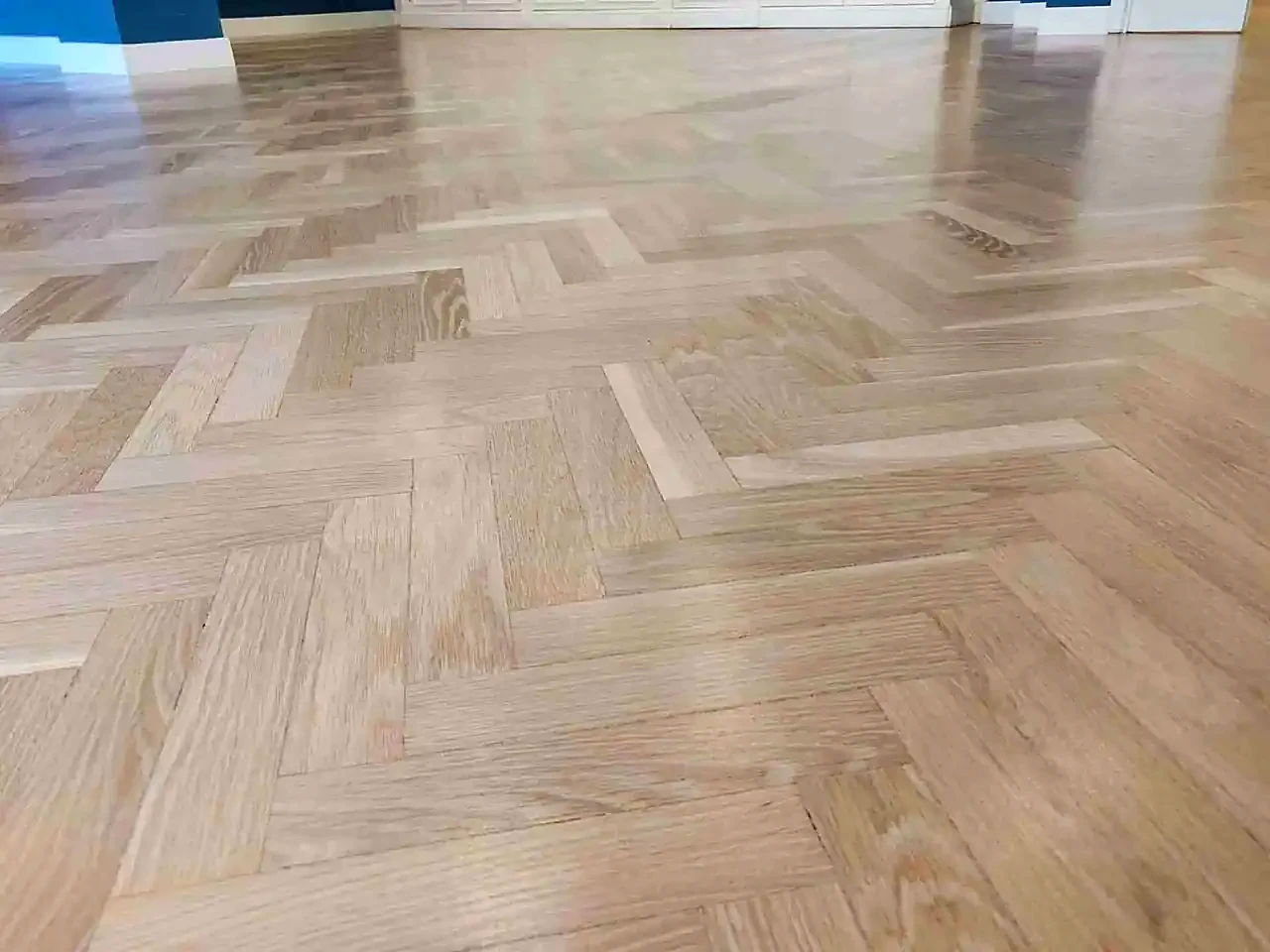 Parquet roble pegado espiga portada parksinta