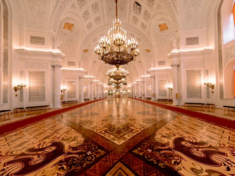 Sala Georgievsky del Gran Palacio del Kremlin