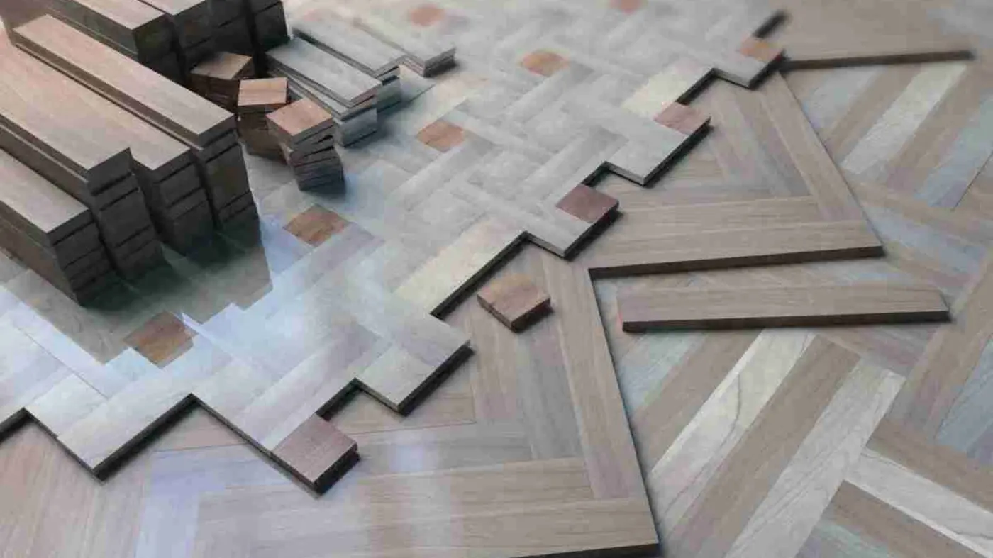 Lamparquet de madera colocado en patrón clásico