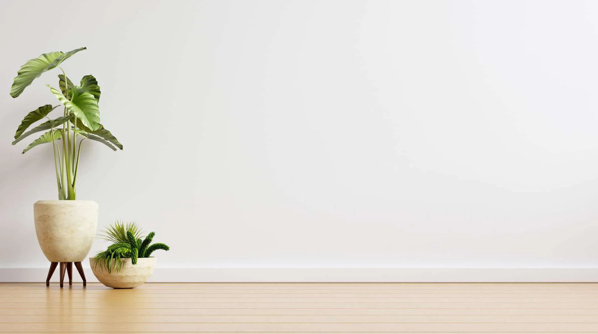 Rodapié lacado estándar en ambiente interior