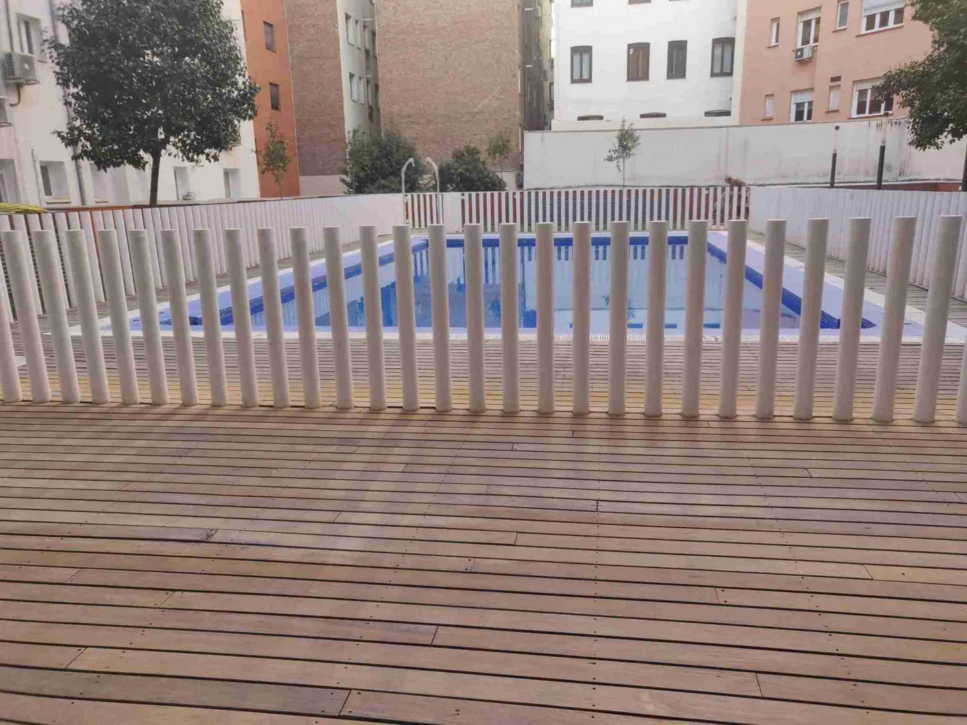 Tarima de ipé en exterior